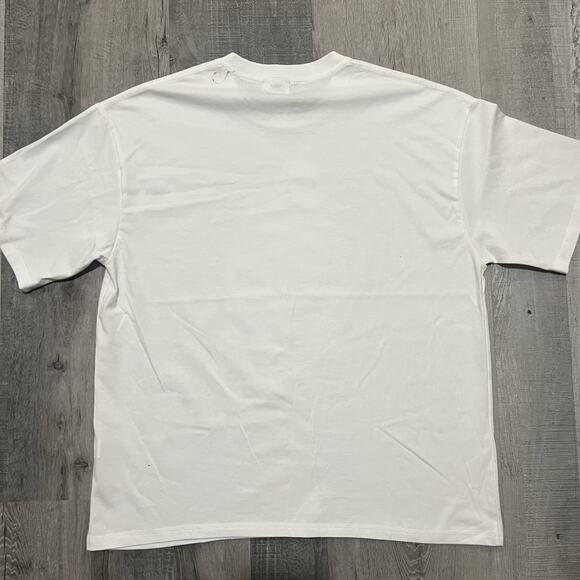 Bape ABC Camo Milo On Big Ape Tee White/Blue Mens T Shirt - Picture 2 of 4